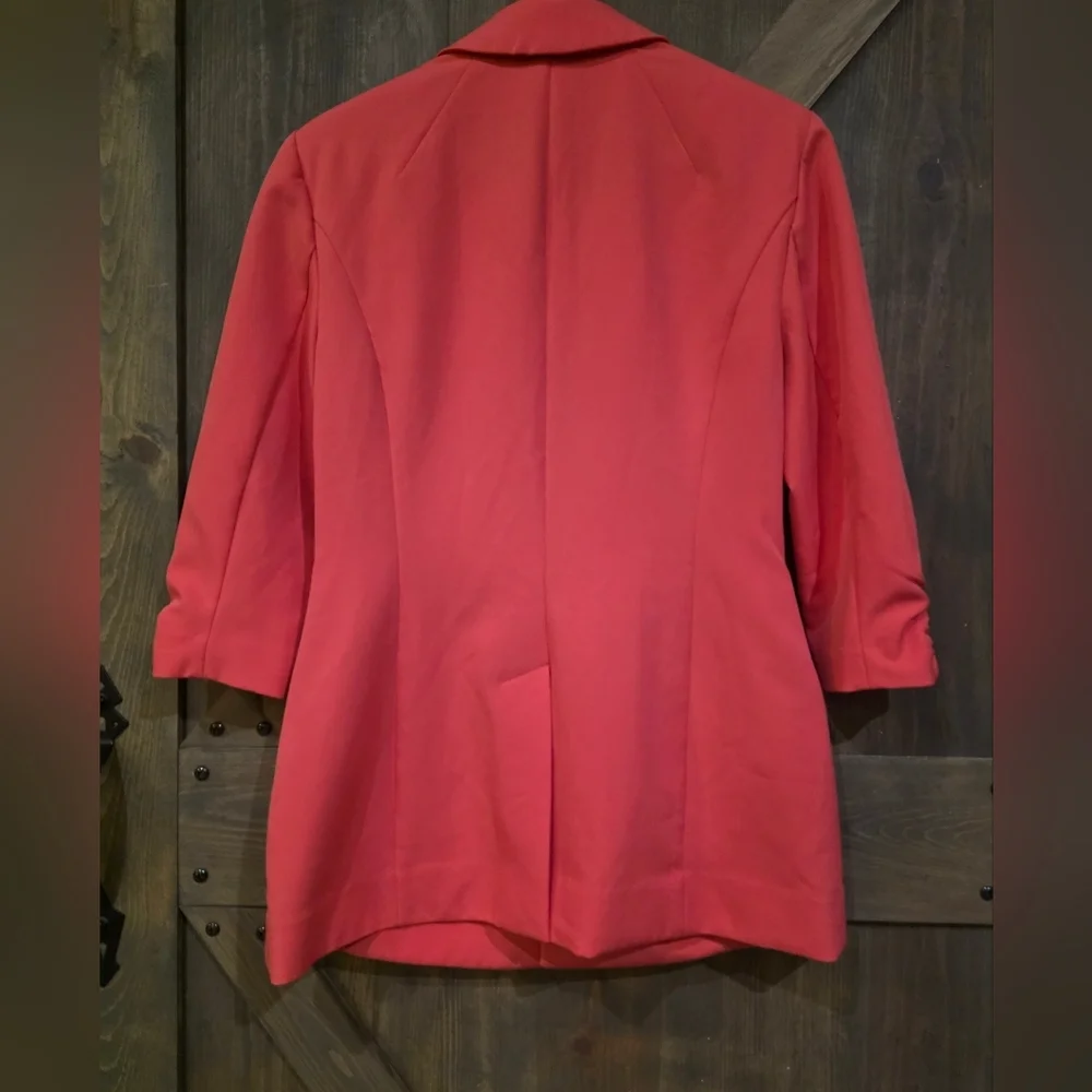 I.N.C. Coral Blazer -- International Concepts Women's Menswear Size Medium - Picture 3 of 8
